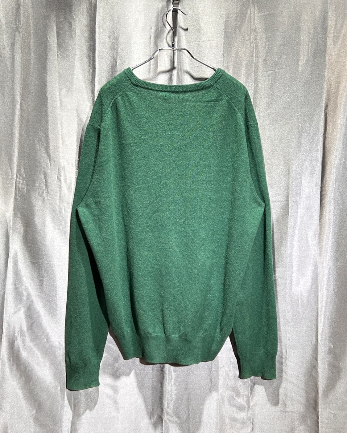 XL 폴로랄프로렌 버건디 포니 그린 브이넥 울니트 상품이미지3