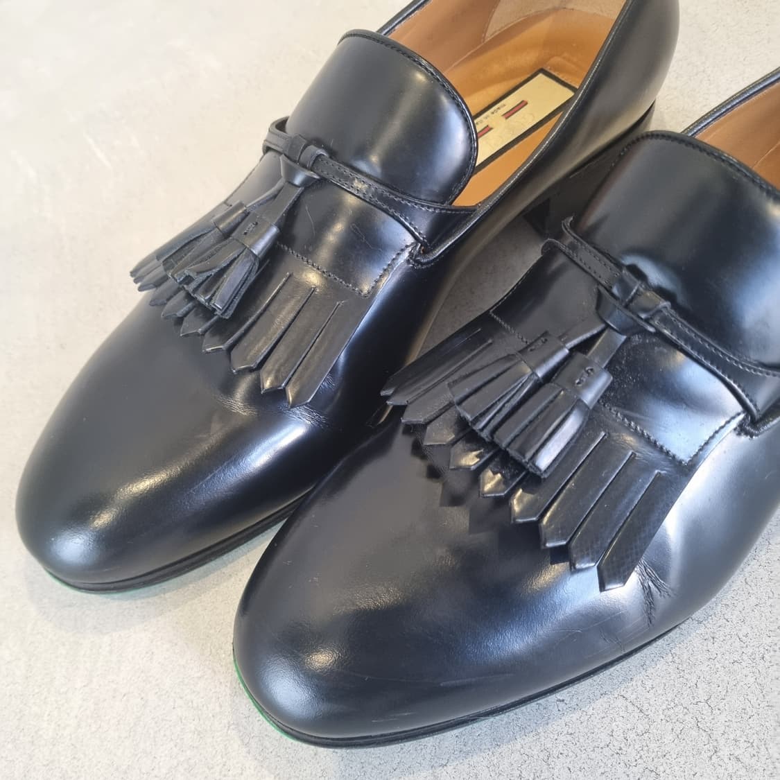 구찌 로퍼 테슬 매장정품 UK9 280 GUCCI 수트 정장 웨딩 촬영 상품이미지4