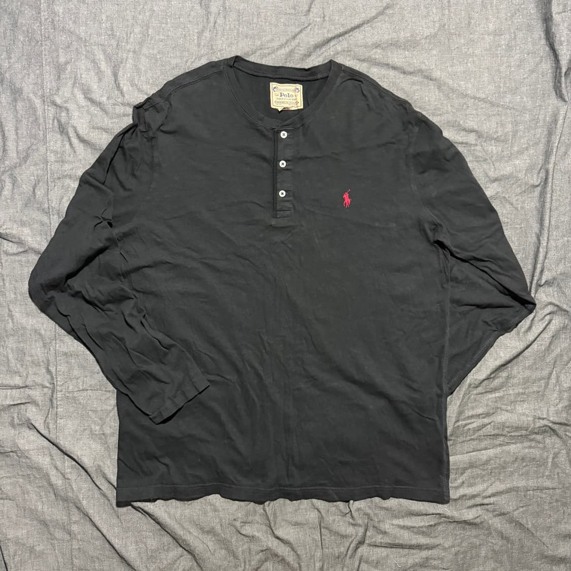 Long Sleeve Henry Neck T-Shirts 상품이미지1