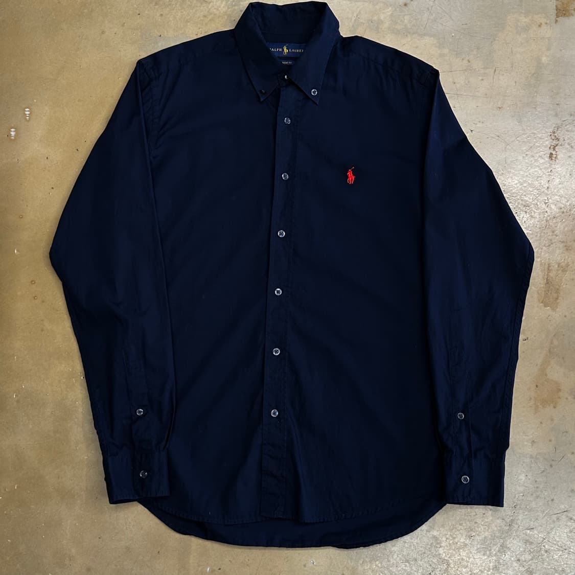 M 폴로랄프로렌 클래식핏 네이비 코튼 셔츠 상품이미지2