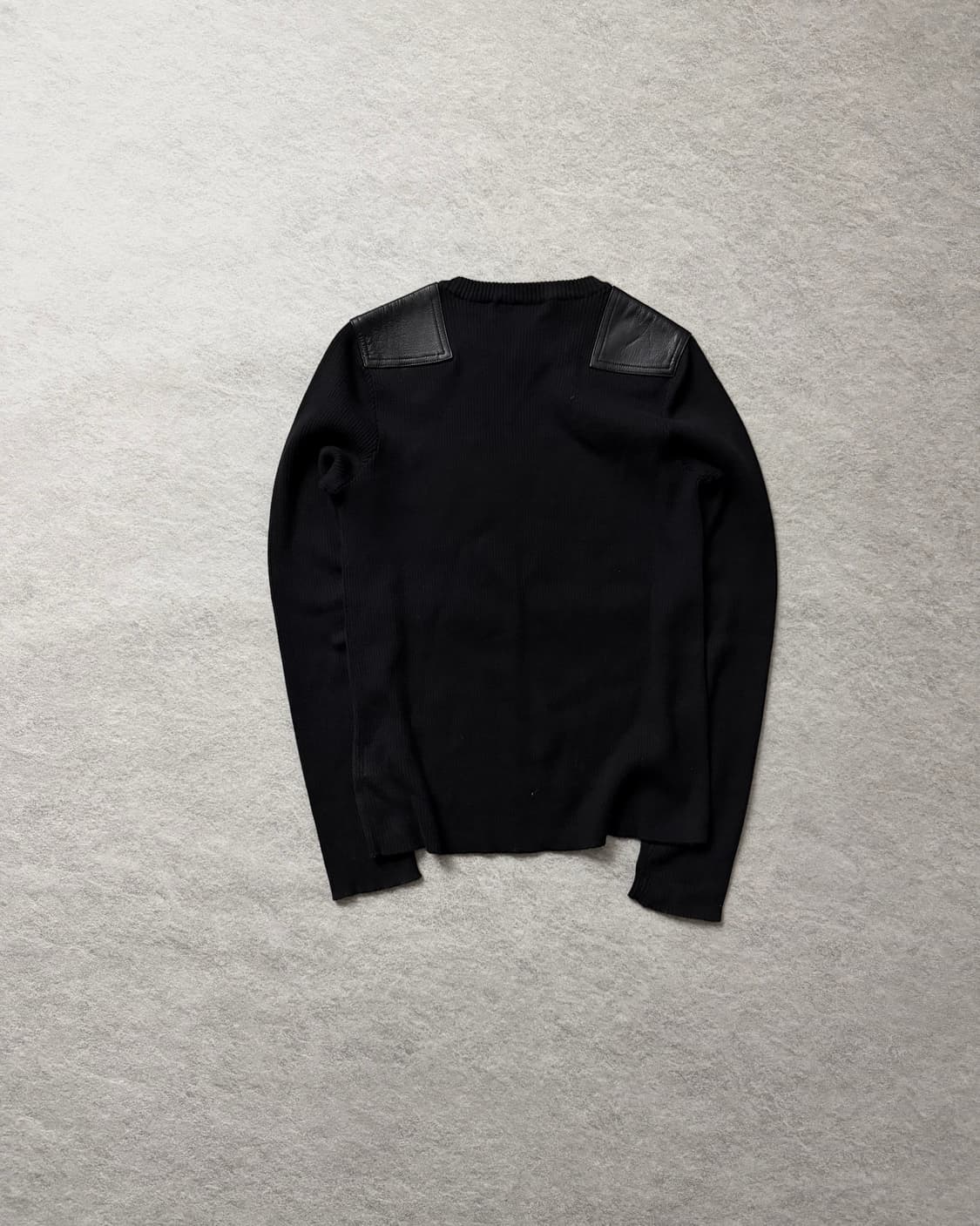 로렌진스 레더패치 니트 상품이미지2