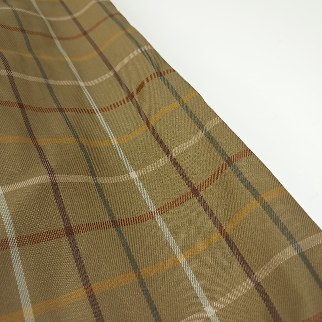 CL868 L 버버리 90s 영국판 올리브타탄체크 하프코트 자켓 상품이미지9