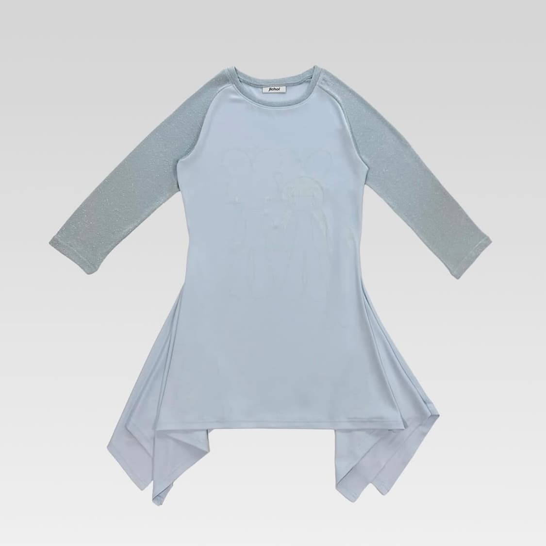 지초이 파르코 에디션 래글런 티 드레스 페일블루 상품이미지1