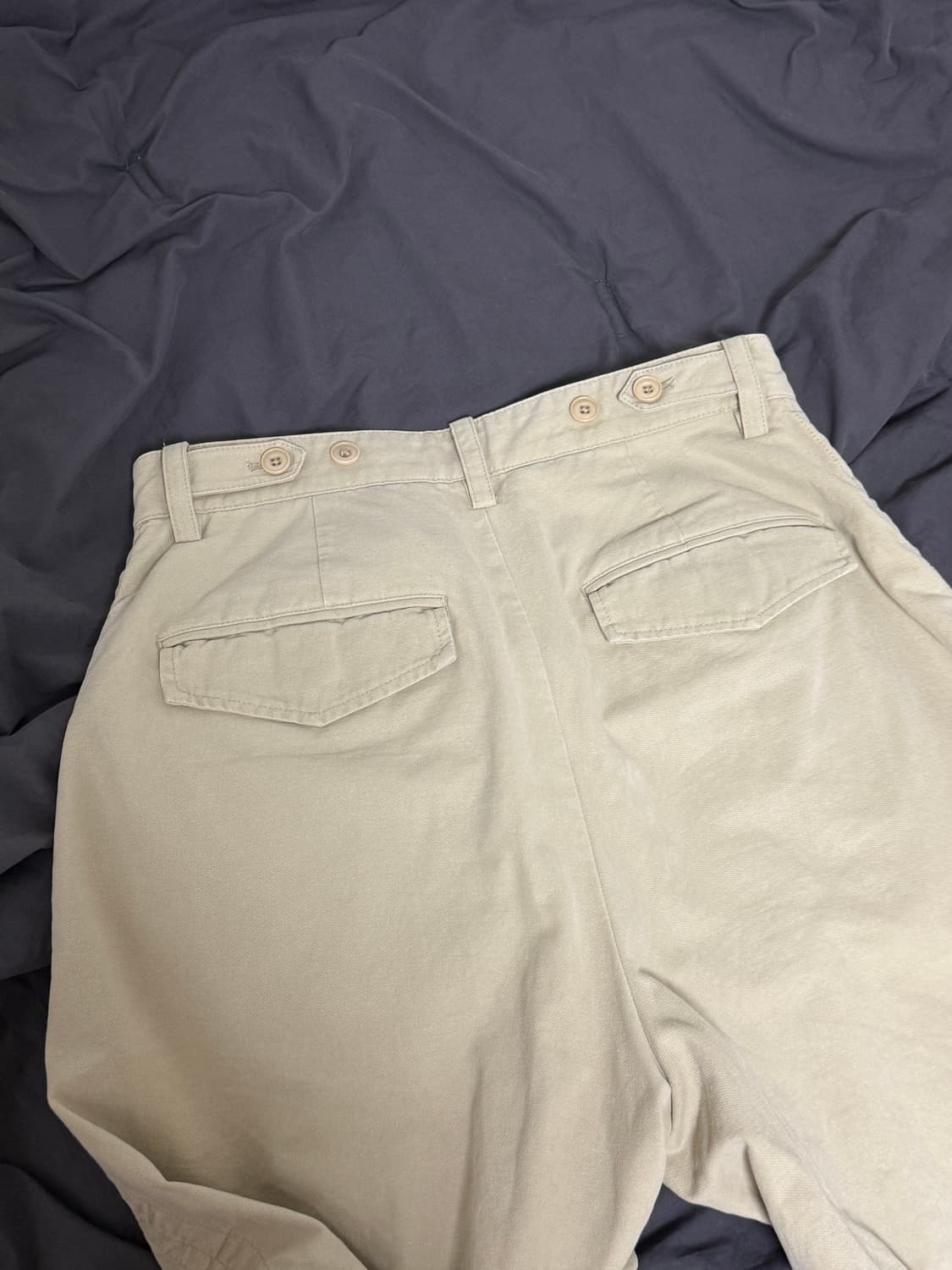 쿠어 셔링 컴벳 트라우져 베이지 S 상품이미지5