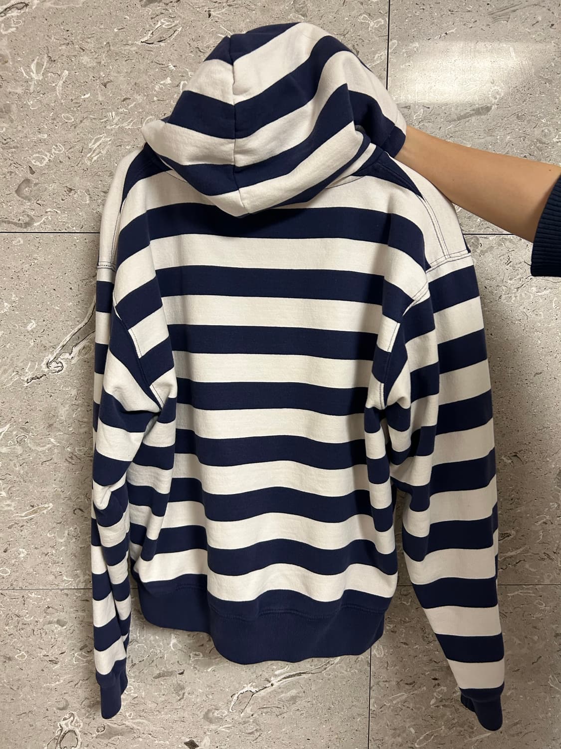 브랜디멜빌 스트라이프 기모 후드집업 상품이미지6