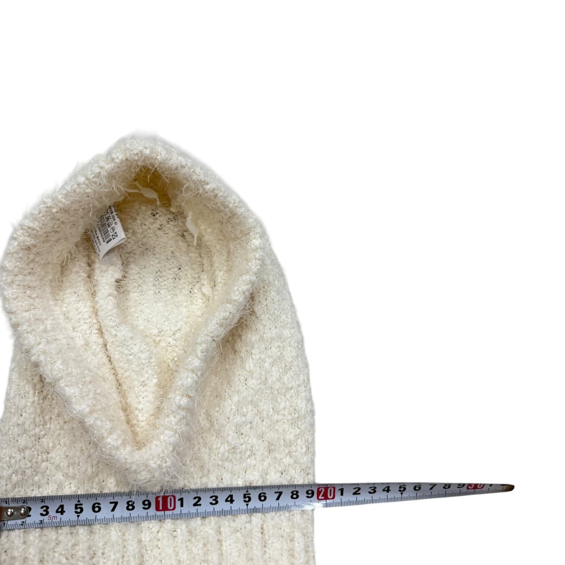 인사일런스 우먼 윈터 부클 바라클라바 모자 아이보리 상품이미지7