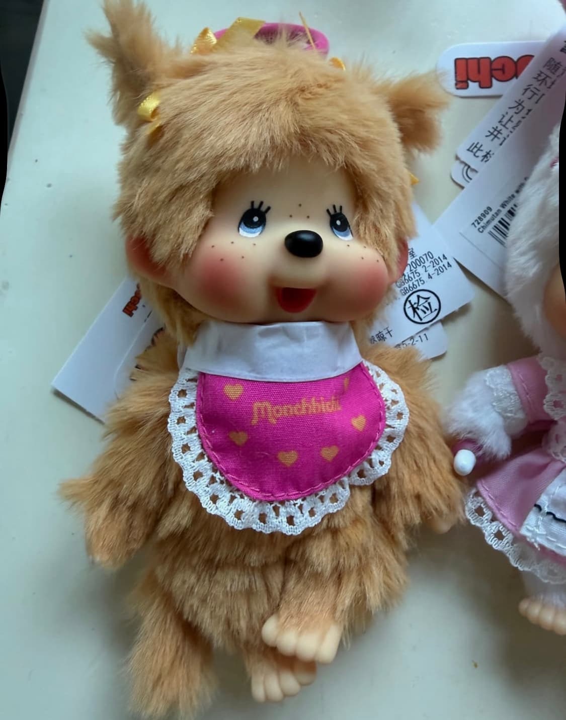 홍콩 몬치치 골드 양갈래 키링 새제품 상품이미지1