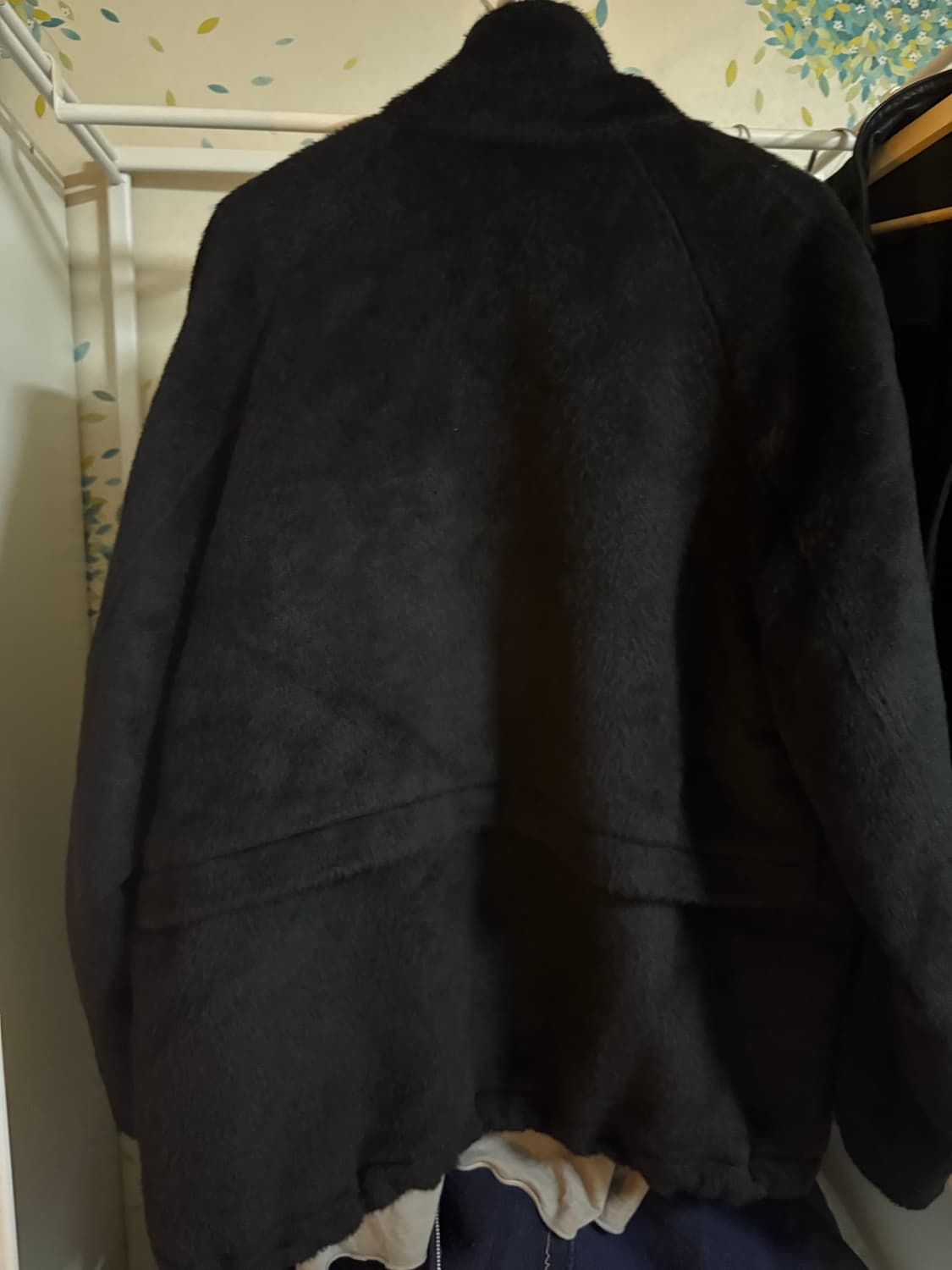 유스 2022 still life 알파카 울 비조 자켓 블랙 (M) 상품이미지3