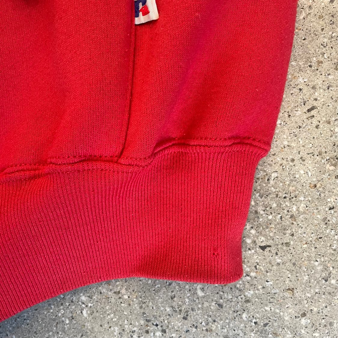 빈티지  러셀 애슬레틱 후드집업 레드 made in usa 상품이미지3