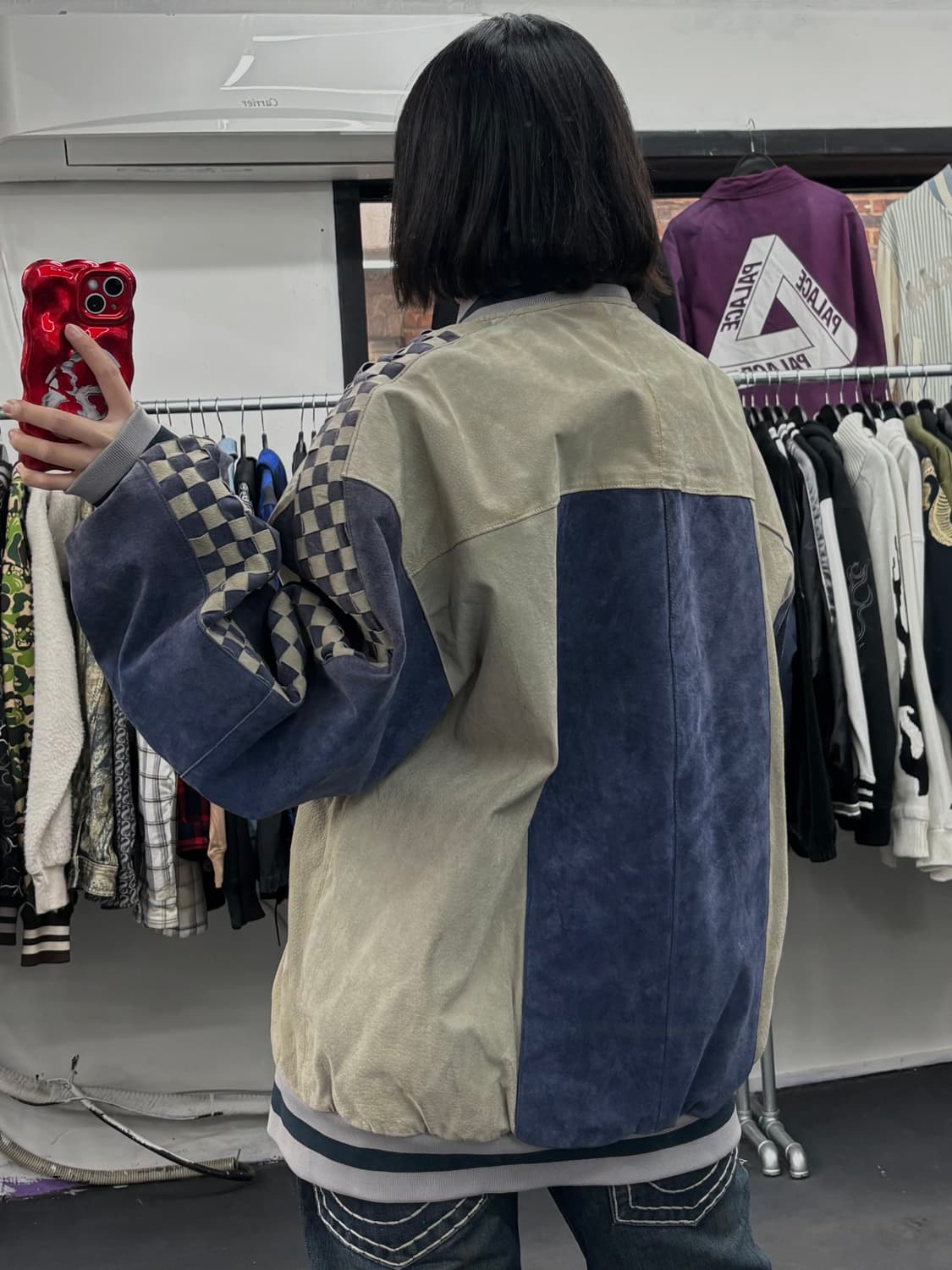 VTG 스웨이드 배색 자켓 상품이미지5