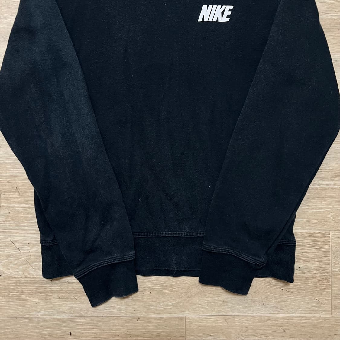 나이키 스우시 스펠 로고 기모 맨투맨 크루넥 티셔츠 [블랙] M/95 상품이미지3