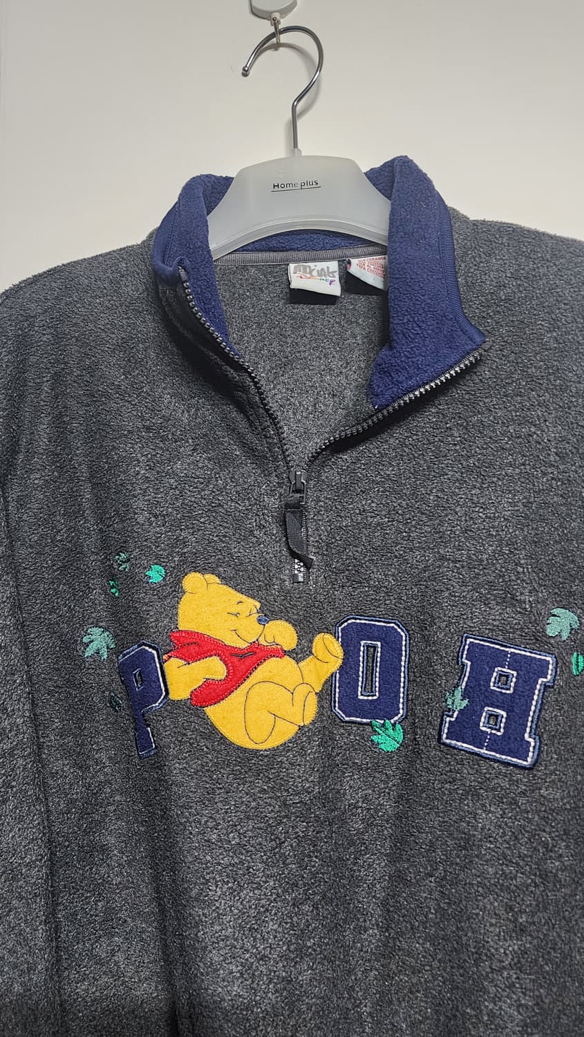 디즈니 챠콜 푸우 후리스(실측XL-2XL) 상품이미지2