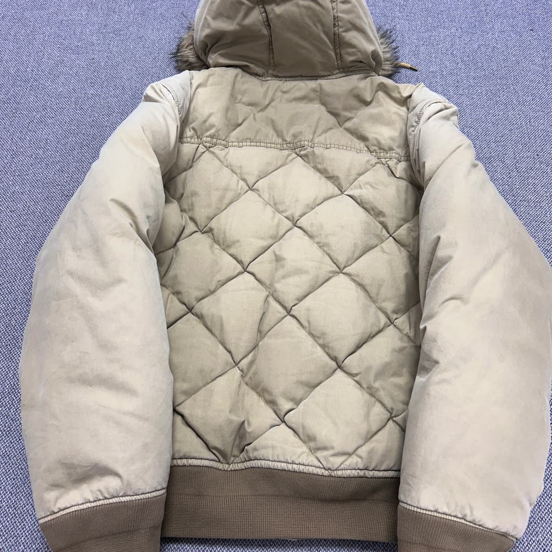 폴로 베이지 푸퍼 봄버 패딩(L) 상품이미지8