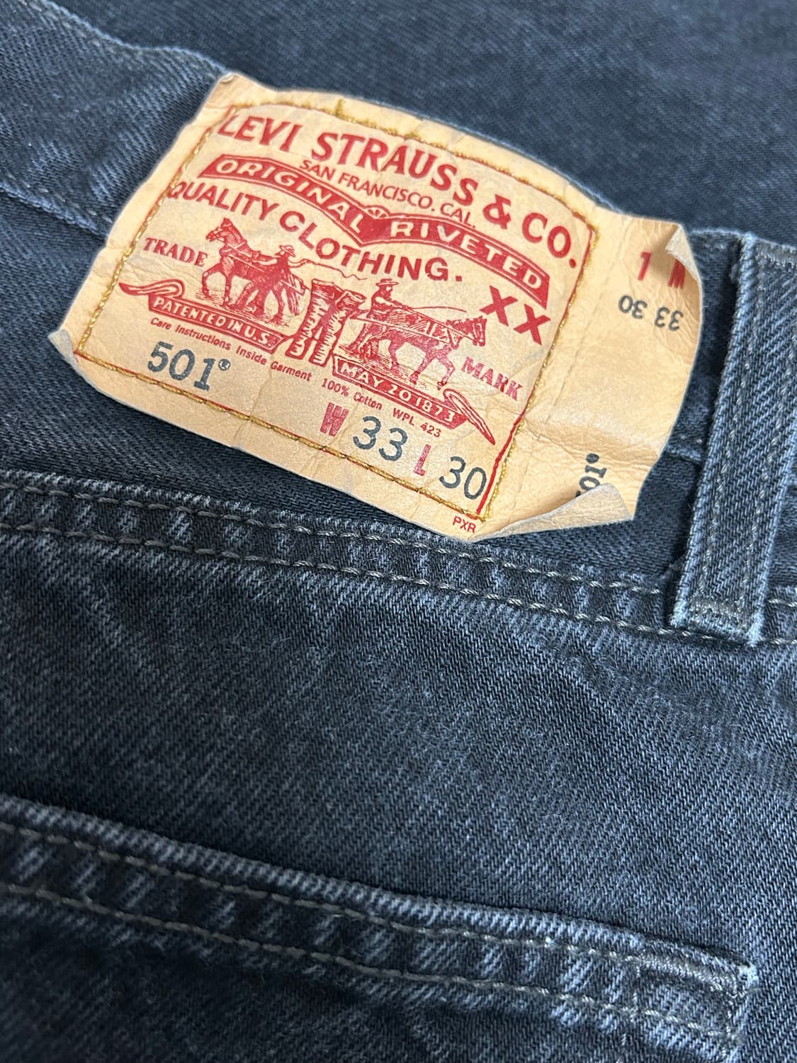 00s 리바이스 501XX  블랙 데님팬츠 상품이미지6
