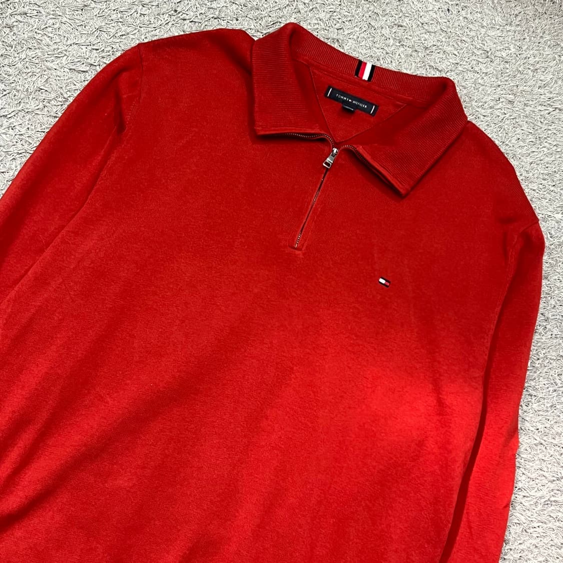 [100-105] 타미힐피거 반집업 니트 상품이미지1