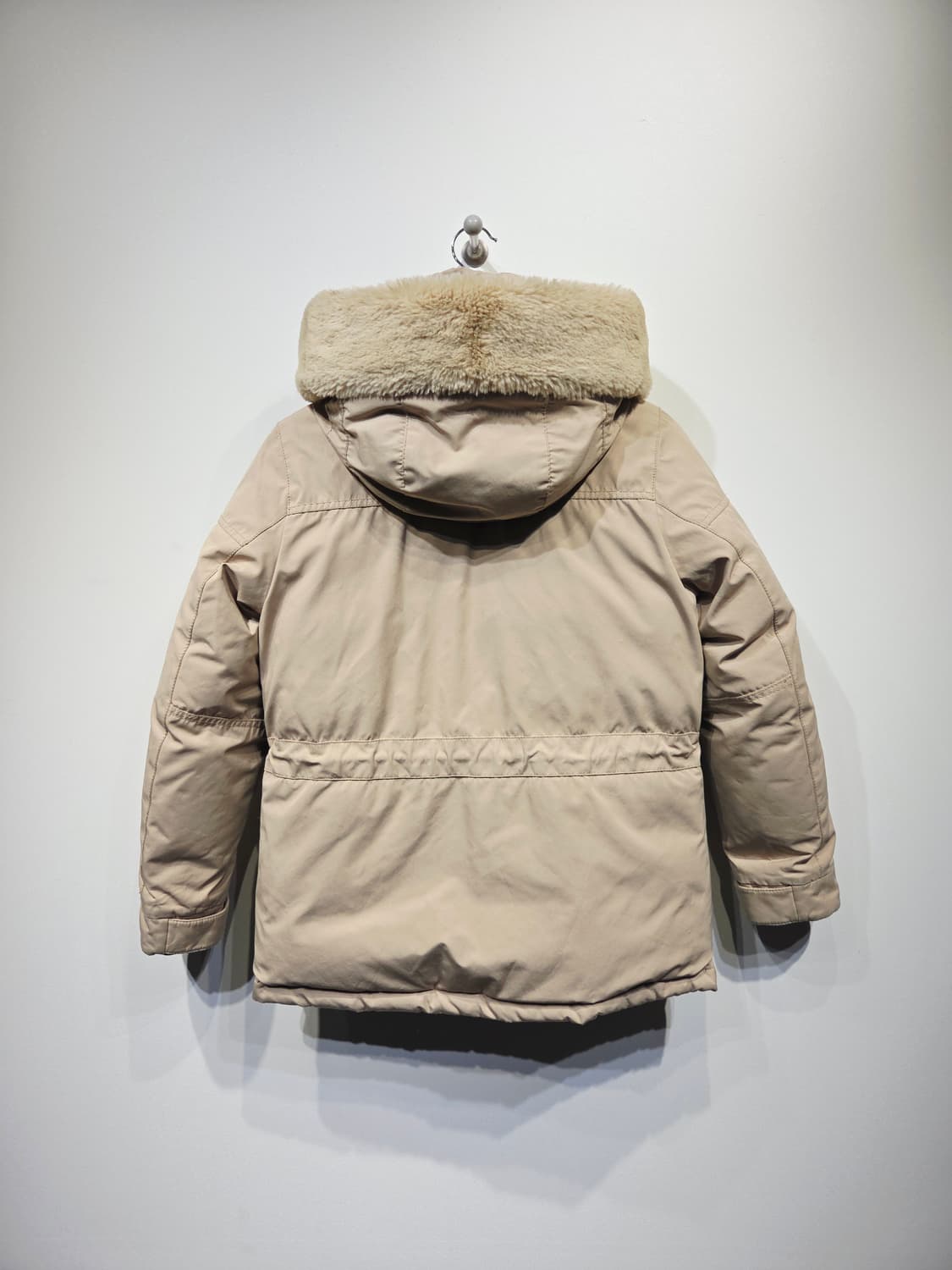 라코스테(LACOSTE) 베이지 덕다운 패딩 야상 자켓 상품이미지6