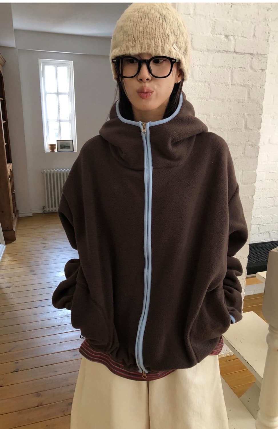 릿킴-WOODLAND FLEECE ZIP-UP 상품이미지1