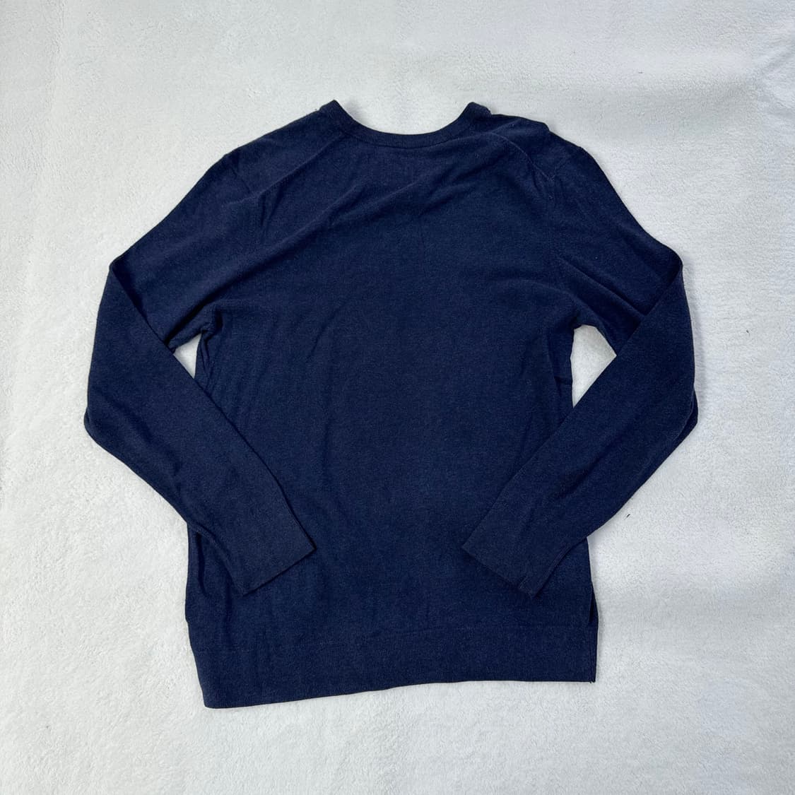 L 노스페이스 네이비 브이넥 니트 0227T 상품이미지2