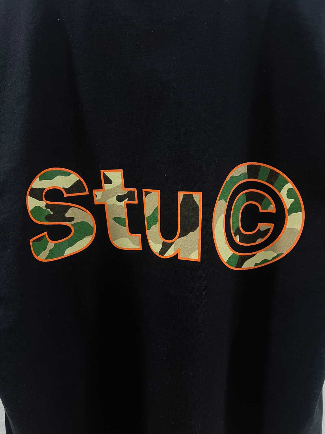 스투시 Stu C. 카모 티셔츠 블랙 M사이즈 상품이미지2