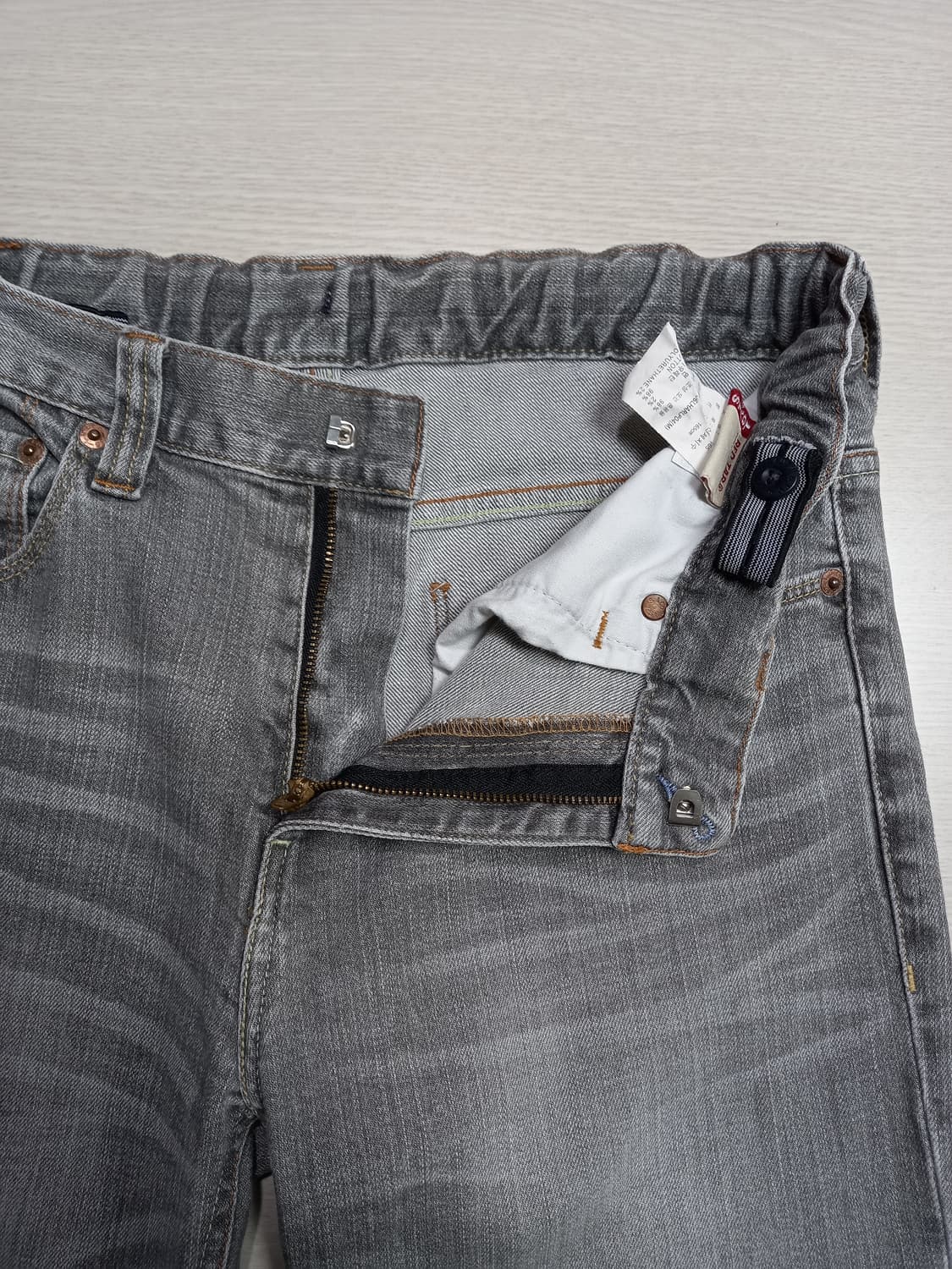 30 리바이스 레드탭 Kor 워싱 스판 일자진 그레이 30-234 상품이미지6