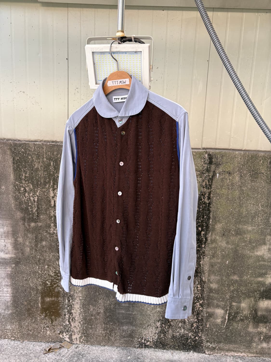 TTT MSW 니트 가디건 도킹 셔츠 상품이미지3
