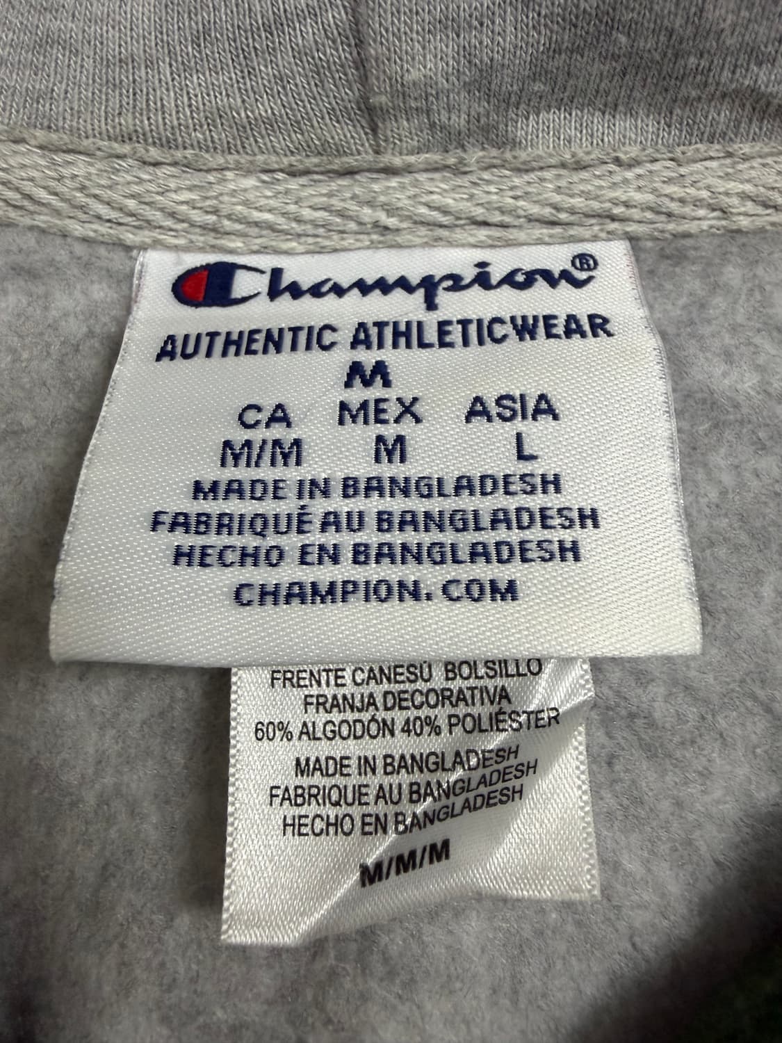 챔피온 컬리지 블록 후드티 상품이미지3