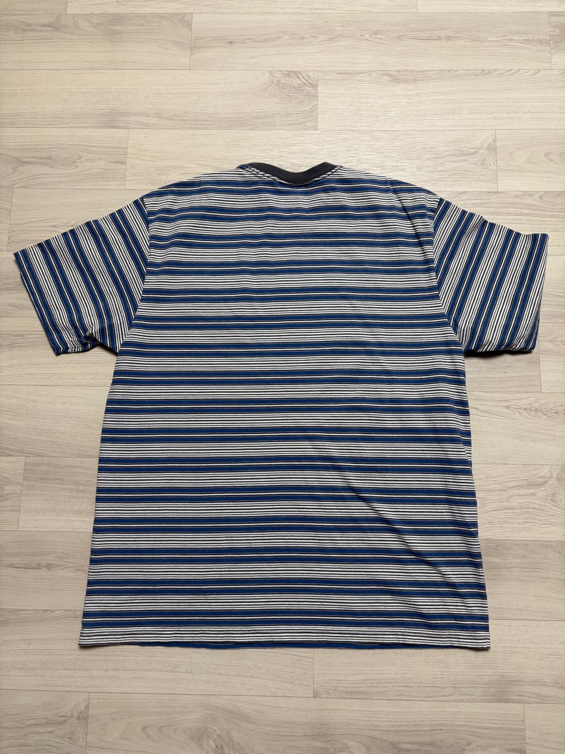 디스이즈네버댓 스트라이프 티셔츠 블루 XL사이즈 판매 상품이미지3