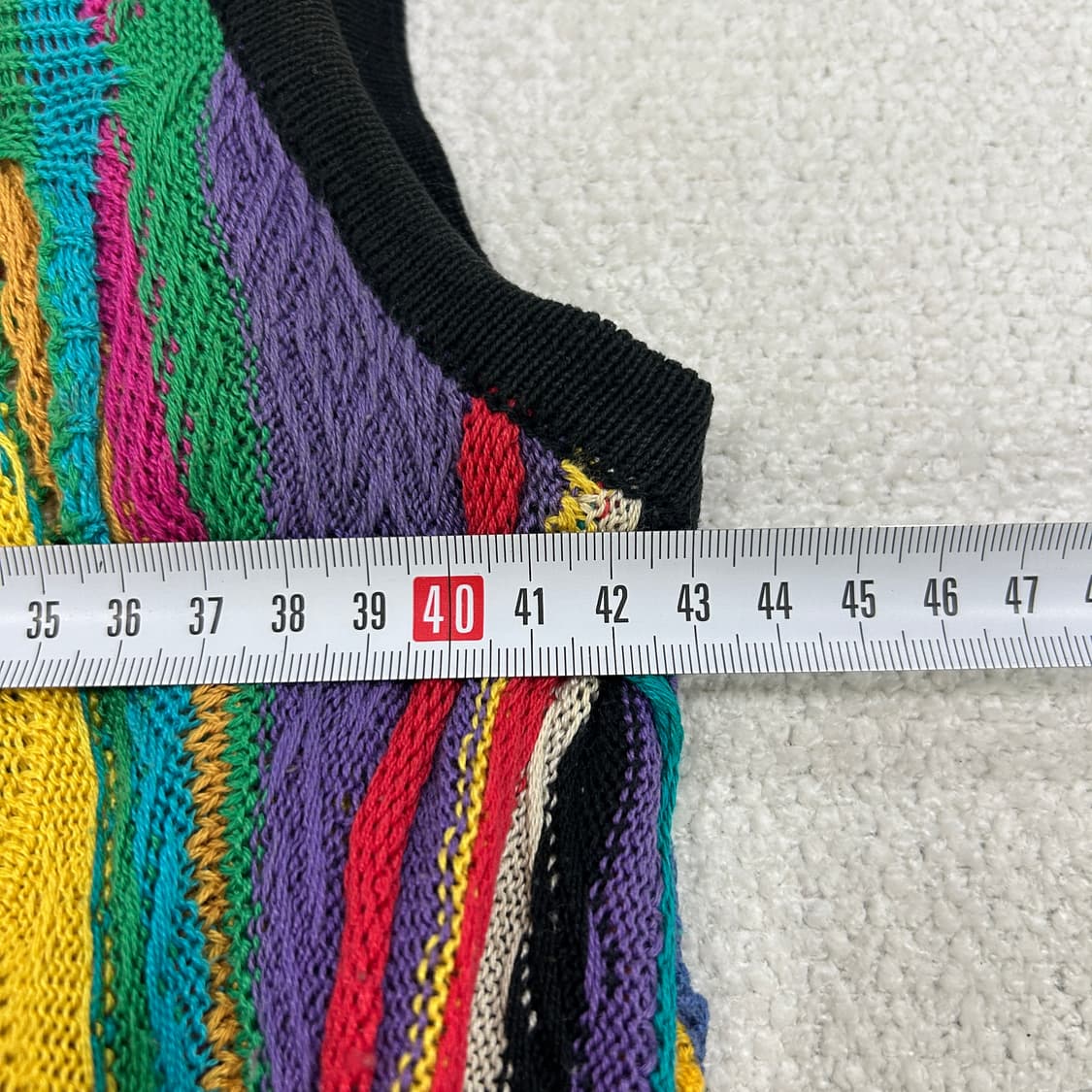 쿠지 멀티 컬러 니트 탱크탑 s 상품이미지3