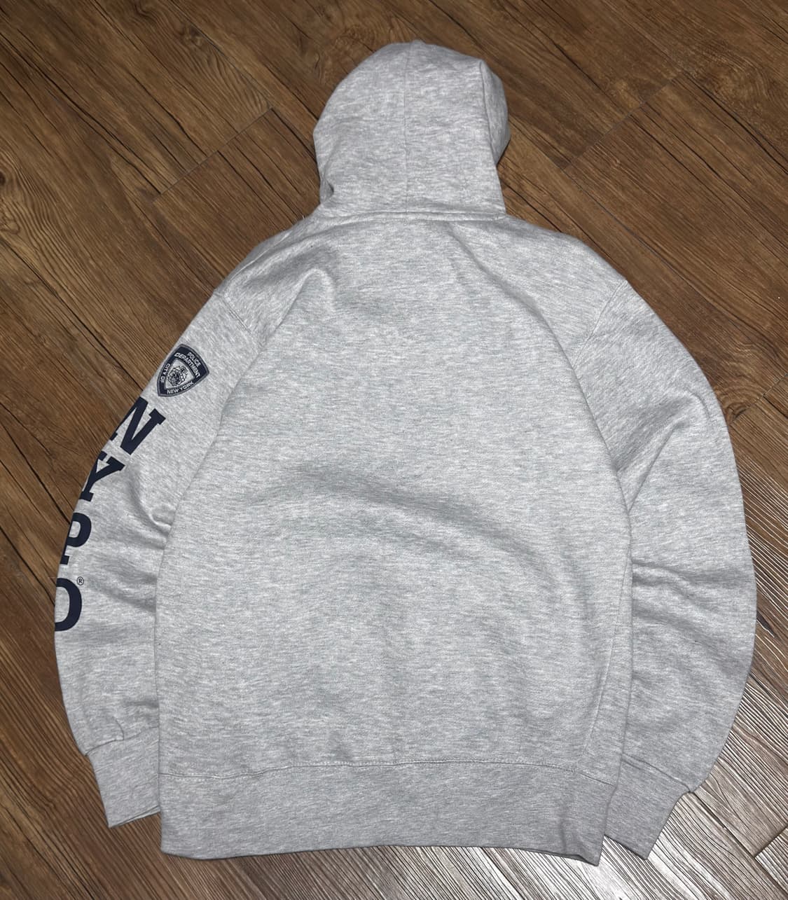 NYPU 뉴욕 경찰 헤더 그레이 기모 후드티 상품이미지4