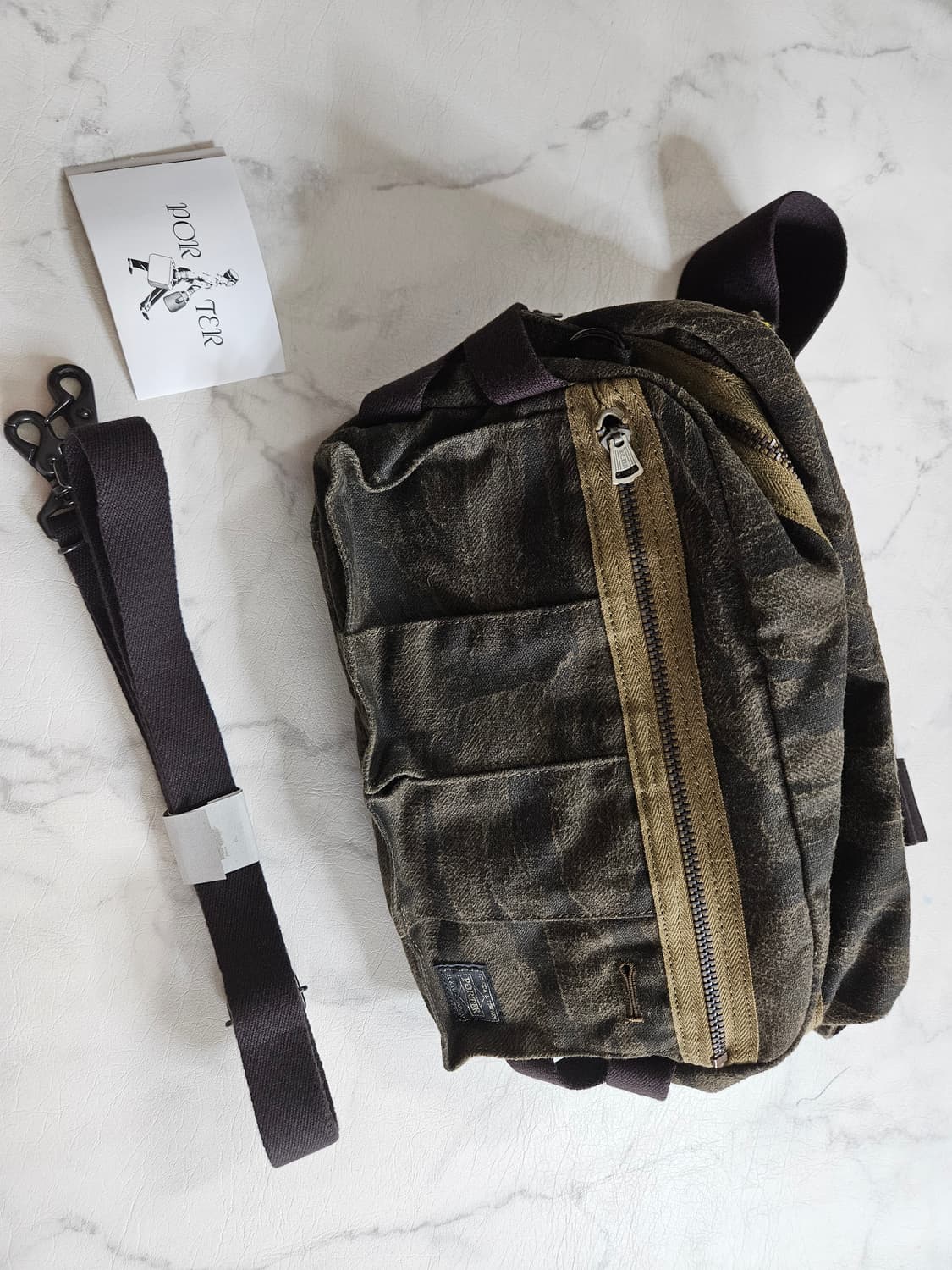 포터 70주년 타이거카모 웨이스트 숄더 투웨이백 상품이미지1