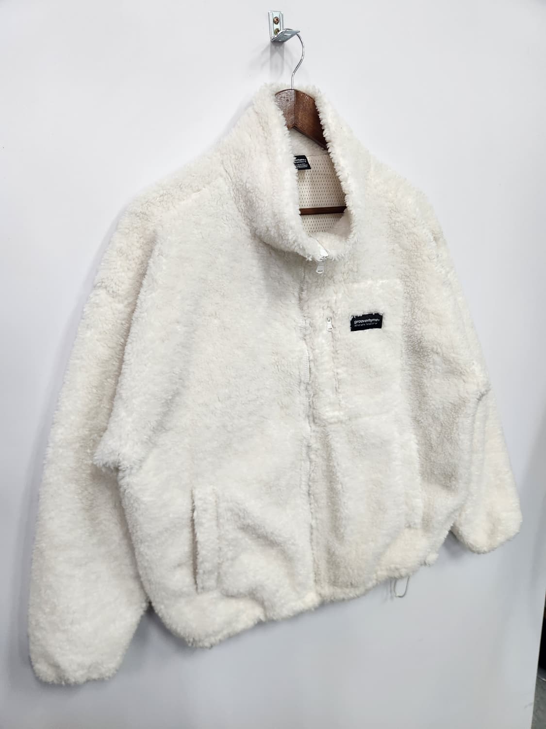 그루브라임 화이트 플리스 자켓 상품이미지4
