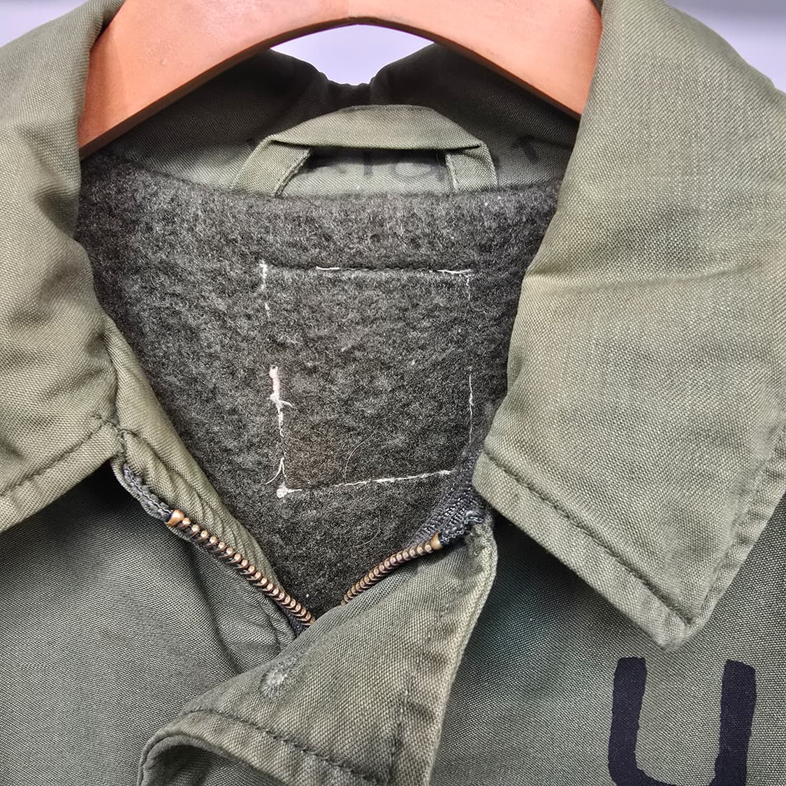 빈티지 70~80년대 미군 A2 덱자켓 스텐실 커스텀 상품이미지4