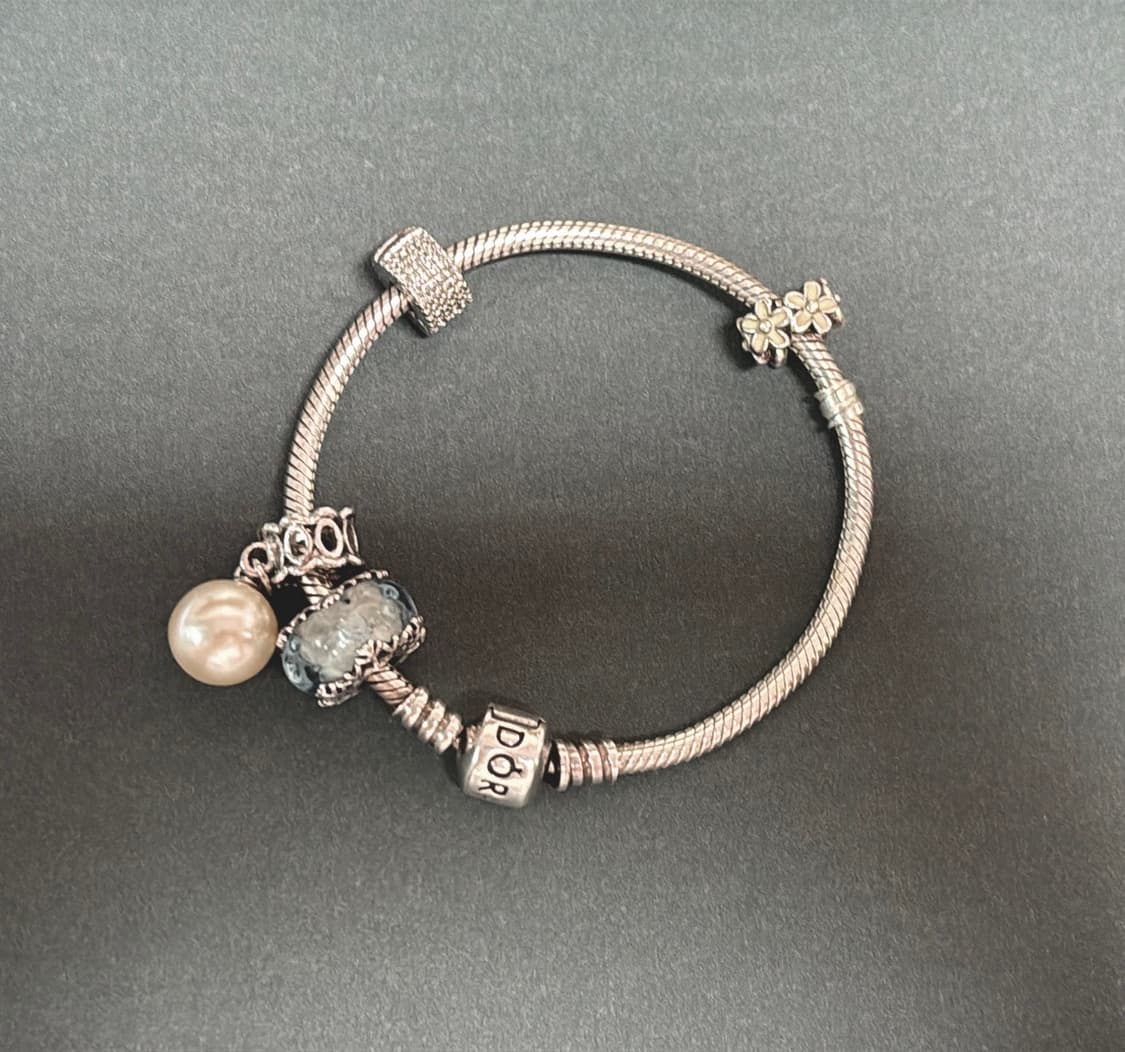 판도라 모멘츠 실버 팔찌+참4개  상품이미지1