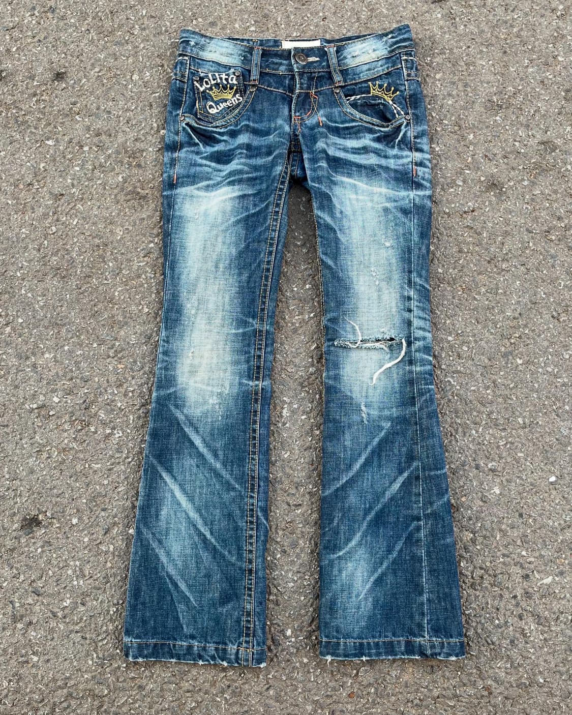 Lolita Queens diss flare jean 상품이미지2