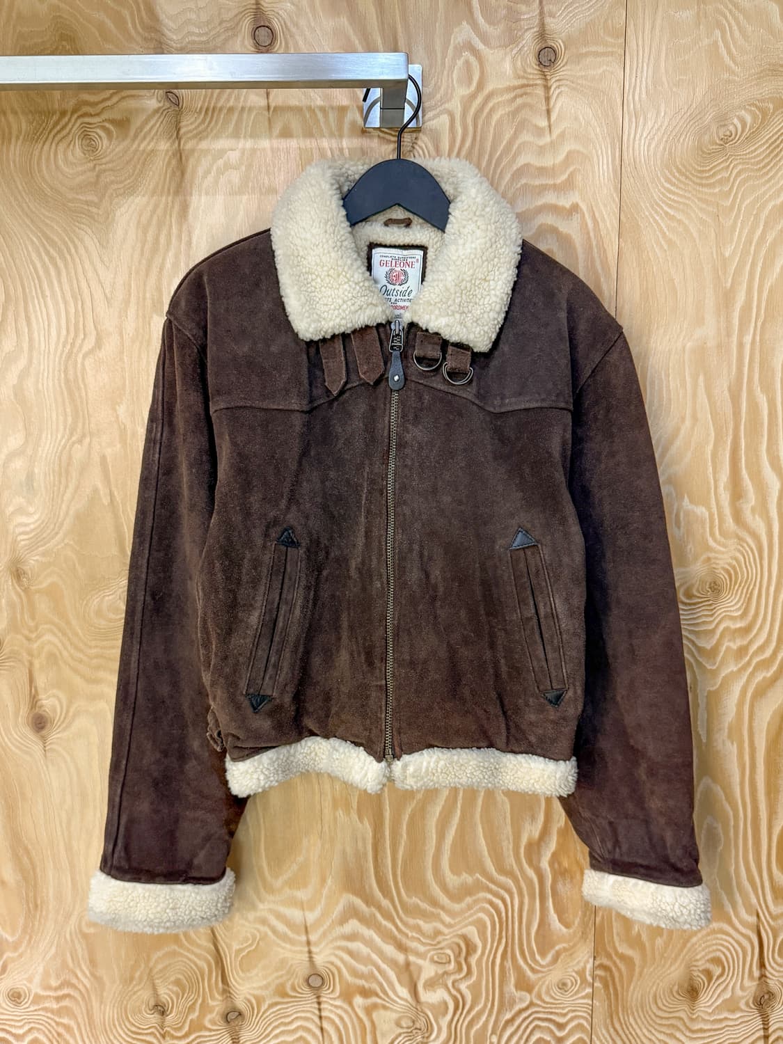 Geleone 90’s 스웨이드 레더 무스탕 상품이미지1