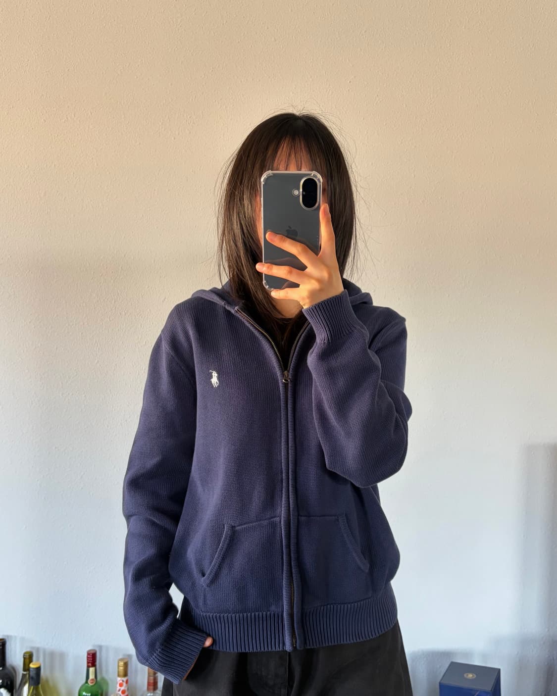 [S-M]폴로 랄프로렌 코튼 니트 후드집업 상품이미지2