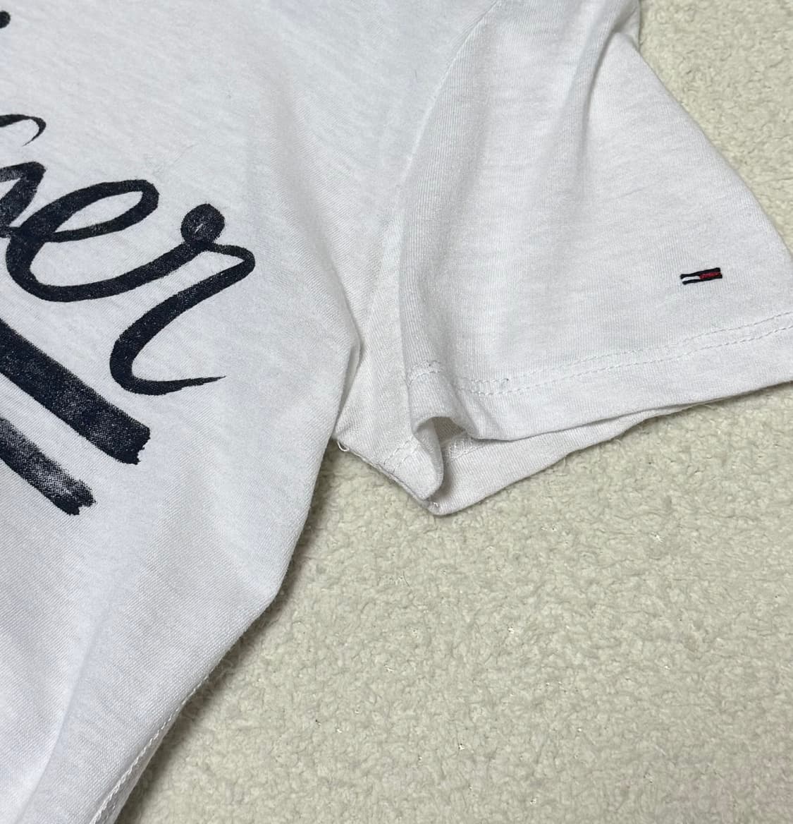 HILFIGER DENIM 데님 화이트 워시드 프린트 반팔  상품이미지8