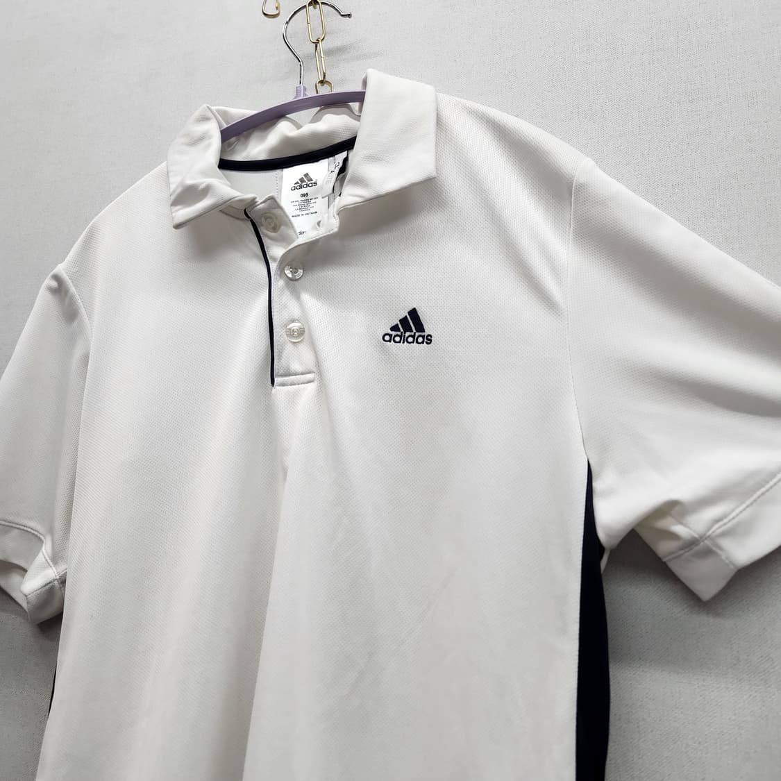 아디다스 로고 기능성 반팔카라 95(M) 남여공용 상품이미지3