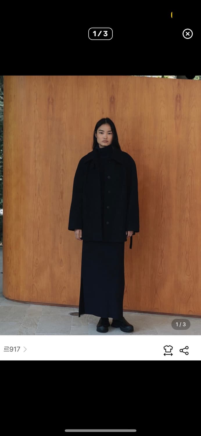 구해요) 르셉템버 레글런 하프코트 네이비 상품이미지1