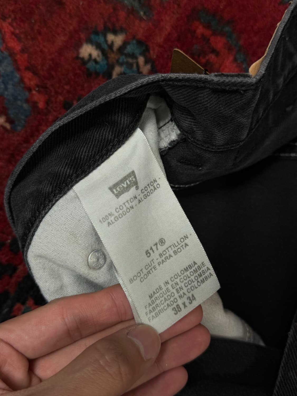 00's 리바이스 517 블랙 부츠컷 플레어진 상품이미지10