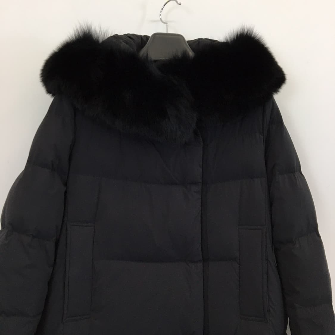 SO.WOOL 폭스퍼 헝가리구스다운 롱패딩 M  상품이미지2