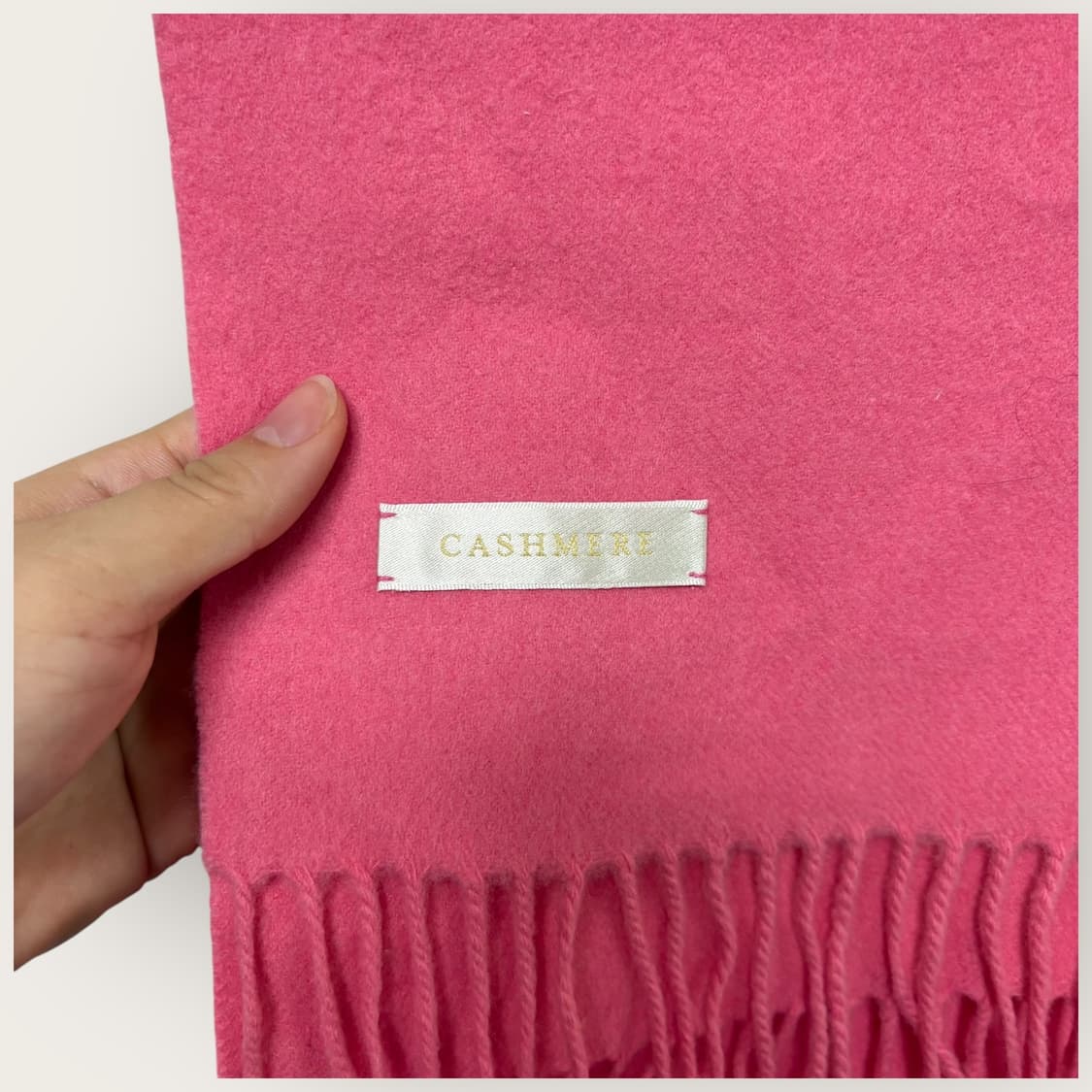 캐시미어 100% 핑크 머플러 목도리 상품이미지2
