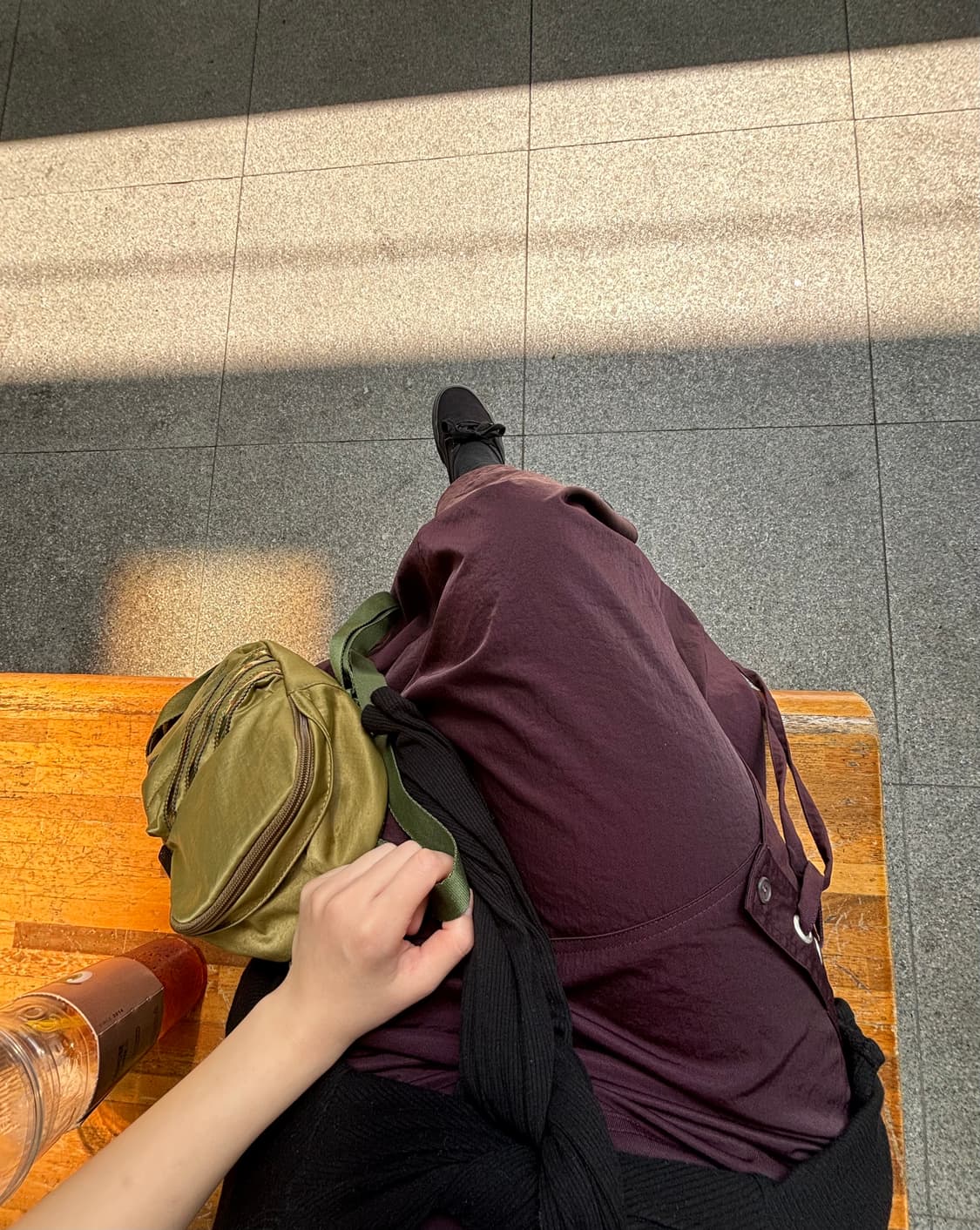 빈티지 카키 아디다스 미니 백팩 상품이미지2