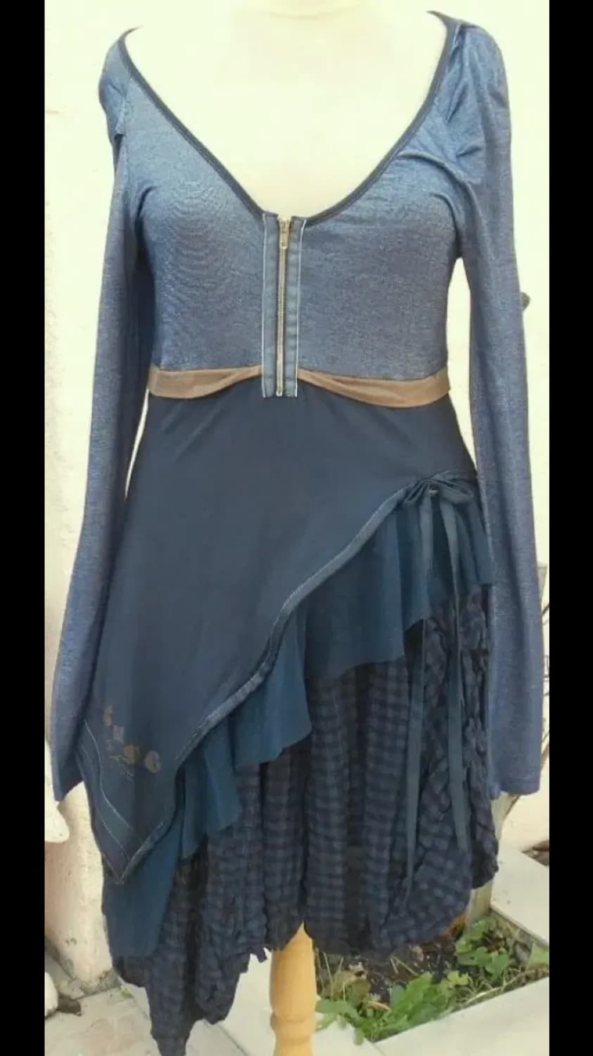 프랑스 빈티지 레이어드 미디 드레스 상품이미지4