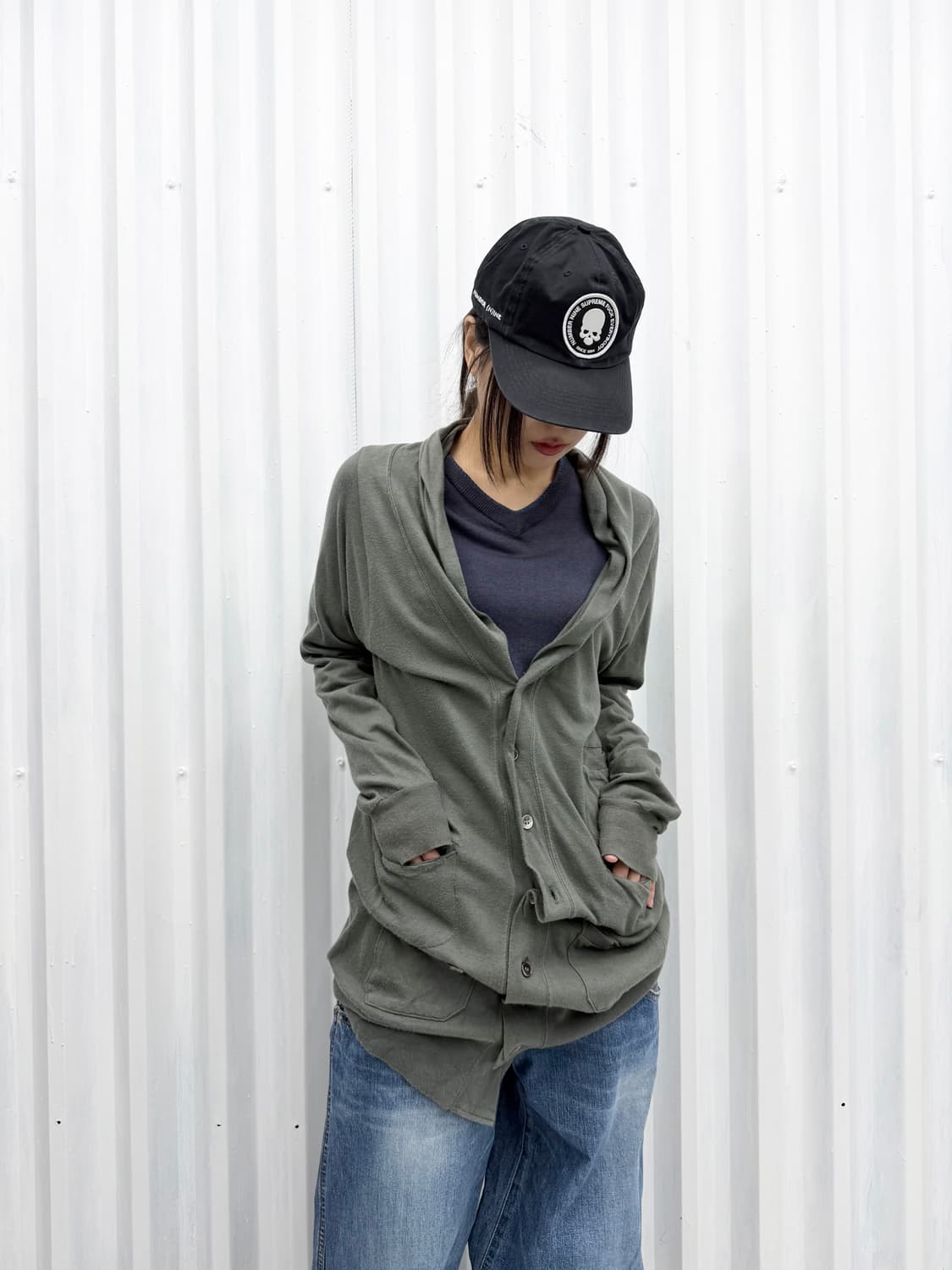 Zucca drape half cardigan 상품이미지2