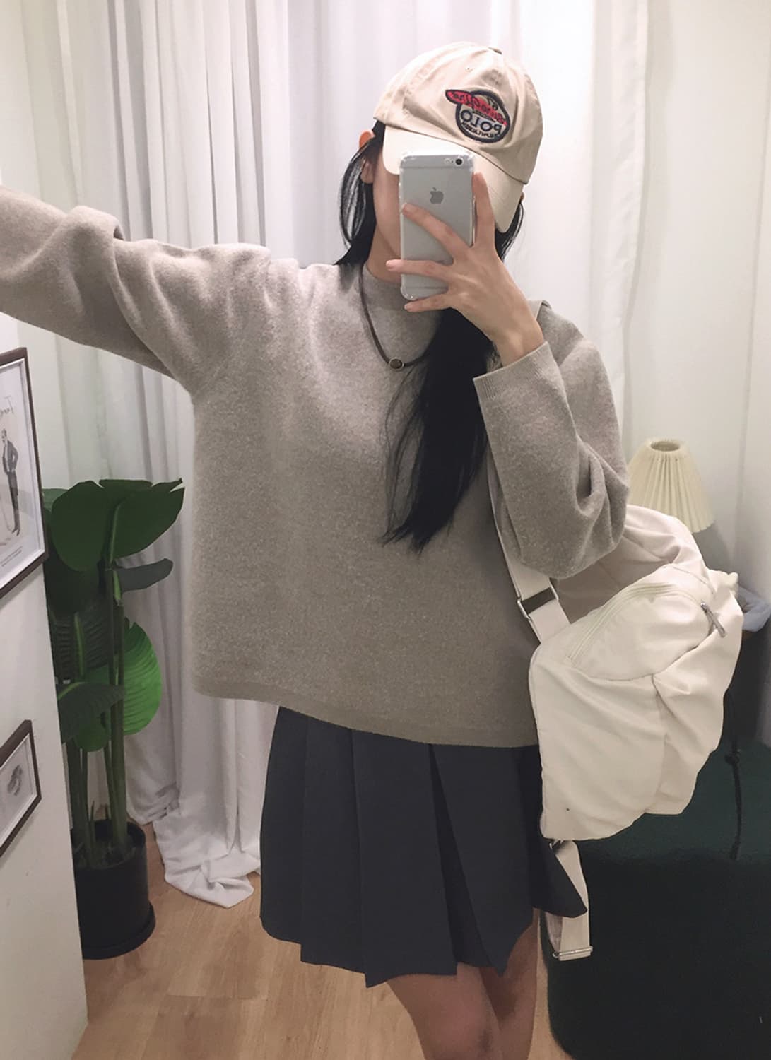 여성 무신사스탠다드 라운드 니트 100 상품이미지2