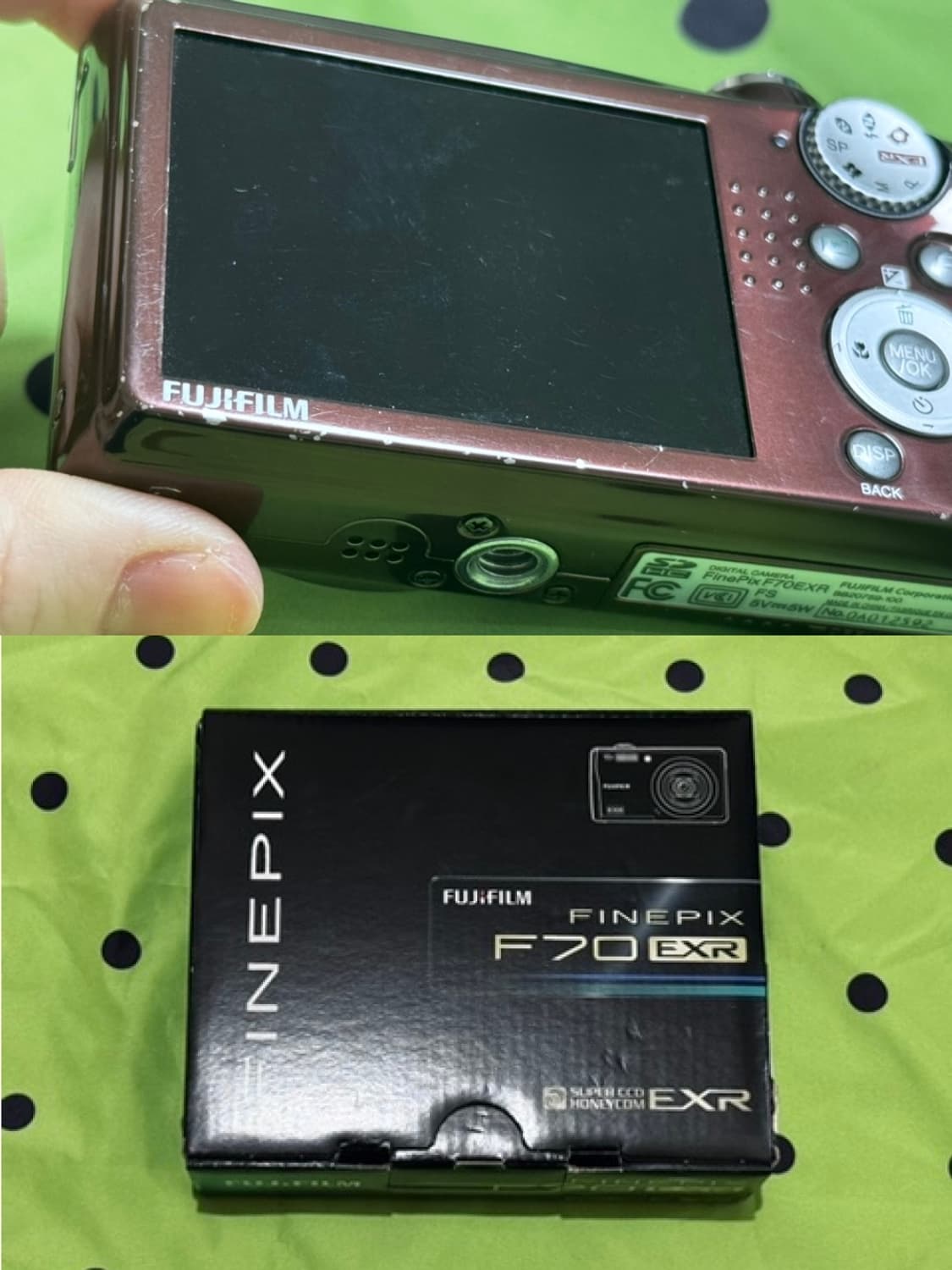 🍫초코 디카🍫 후지필름 파인픽스 F70 브라운 풀박스 빈티지 디카 상품이미지5