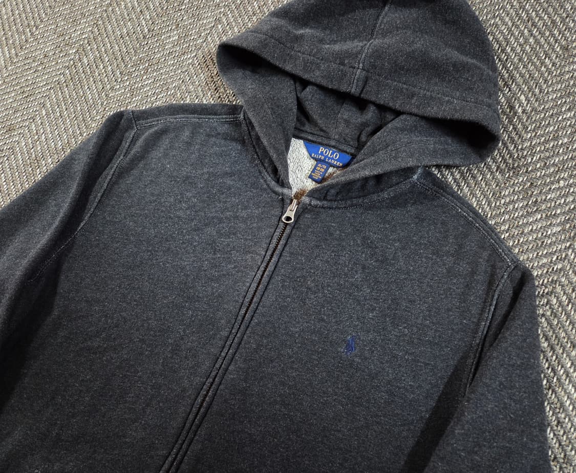 폴로 랄프로렌 보이즈 차콜 후드집업 상품이미지3