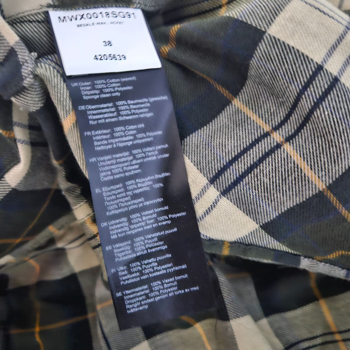 바버 비데일 세이지 38 상품이미지3