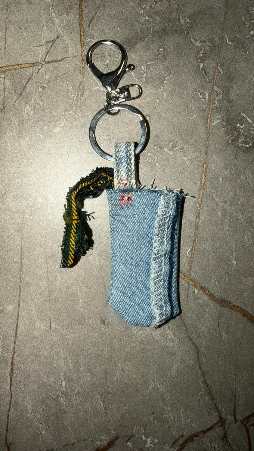 Green rope Denim key chain 상품이미지2